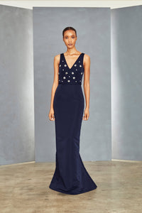 P352A - Embellished Bodice Gown