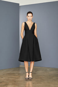 LW152 - Deep V-neck Dress