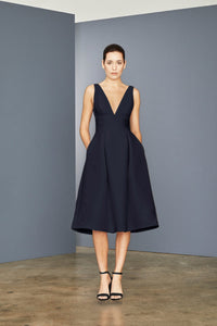 LW152 - Deep V-neck Dress