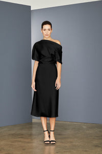 LW154 - Draped Bodice Dress