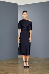 LW154 - Draped Bodice Dress